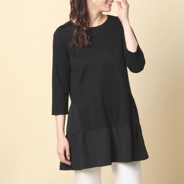 ★新品未使用★ローズティアラ 大きいサイズ チュニック 黒 50