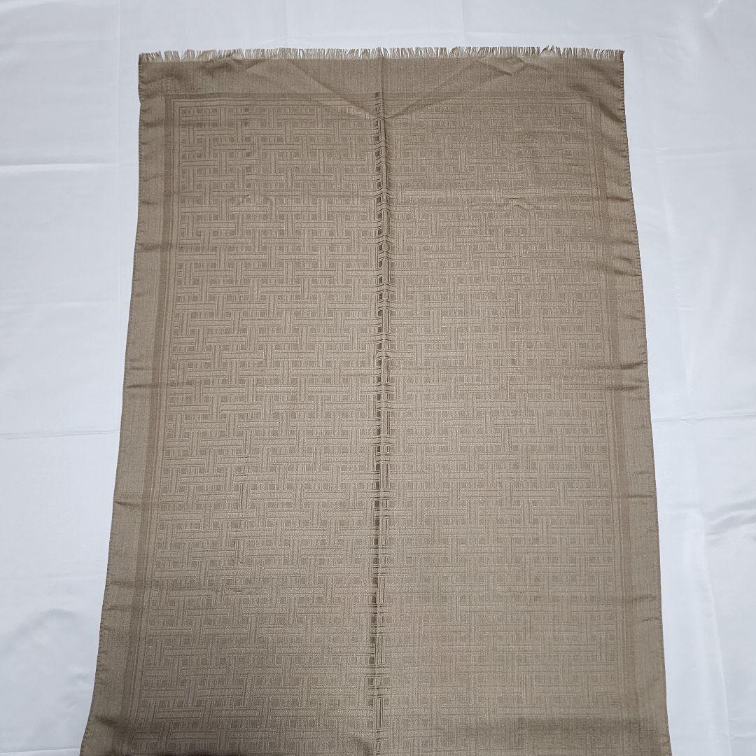 美品 ★Brioni★ ストール メンズ チェック カシミヤ混 ベージュ.