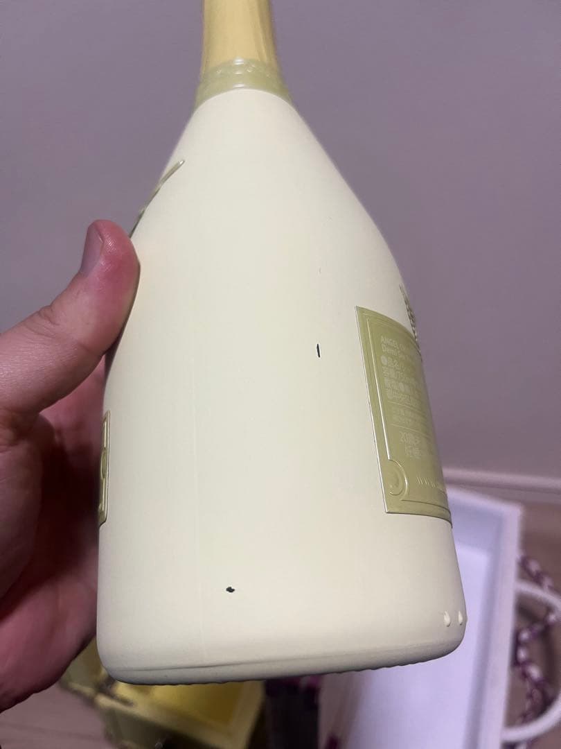 エンジェルシャンパン　サマーイエロー&バレンタイン　空瓶＋ケース