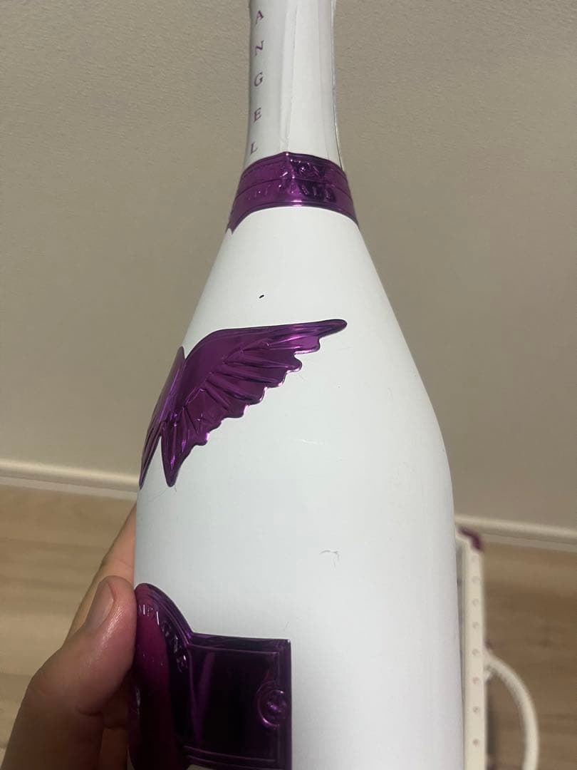 エンジェルシャンパン　サマーイエロー&バレンタイン　空瓶＋ケース