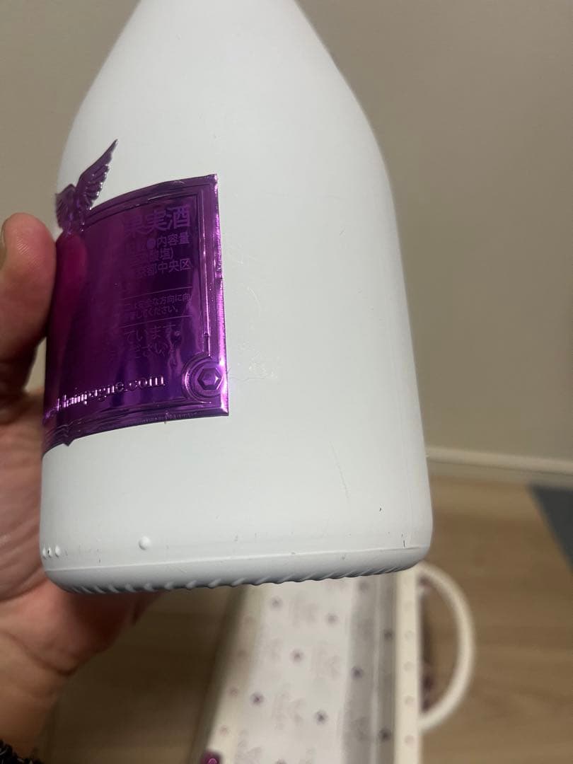 エンジェルシャンパン　サマーイエロー&バレンタイン　空瓶＋ケース