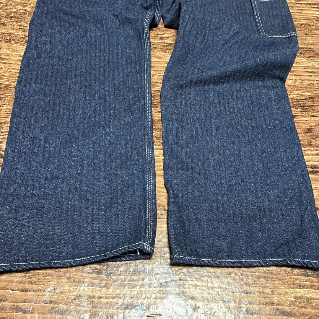 児島ジーンズ　デニムヒッコリーペインターパンツ　w38