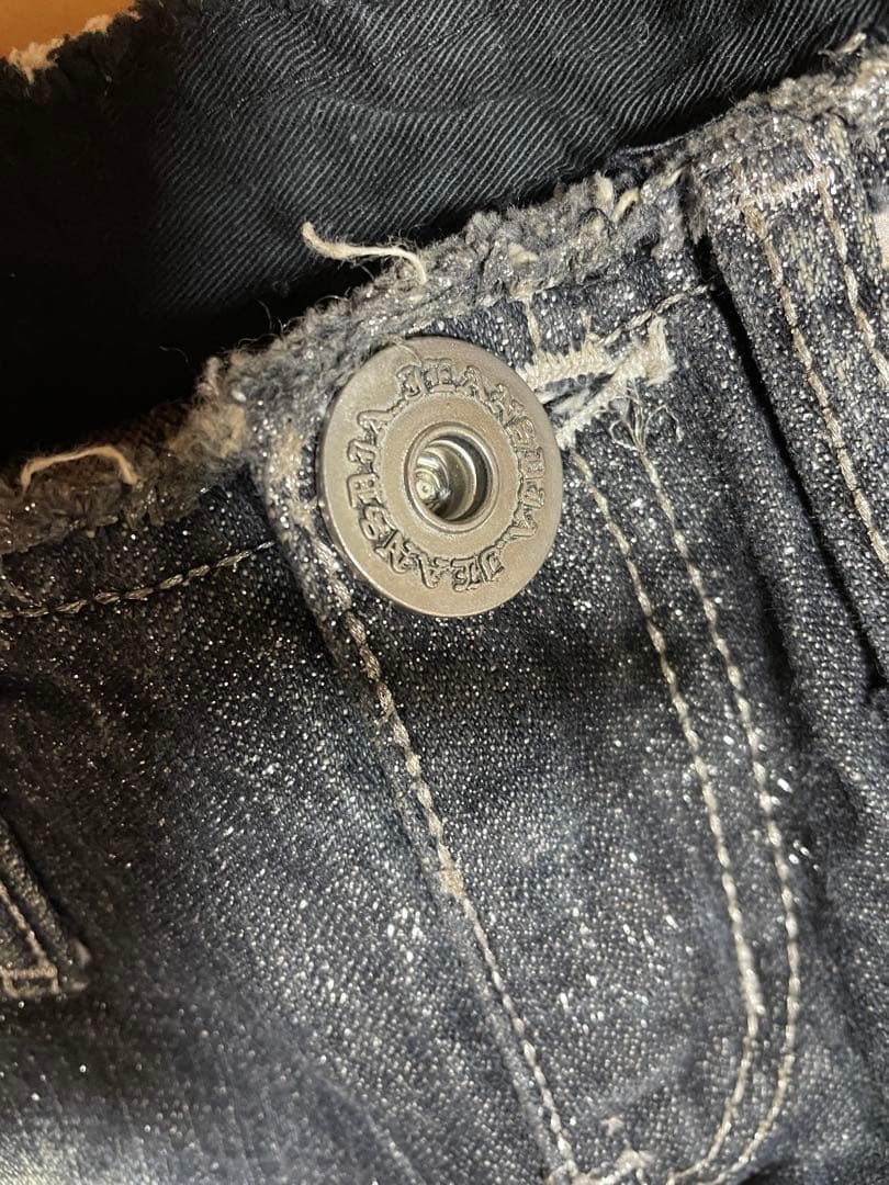 d.i.a. ラメダメージ加工 ショートパンツ サイズ25