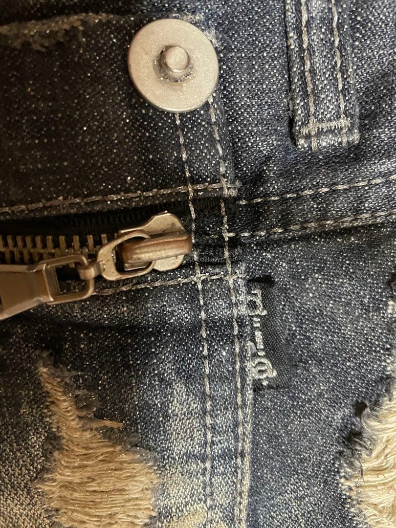 d.i.a. ラメダメージ加工 ショートパンツ サイズ25