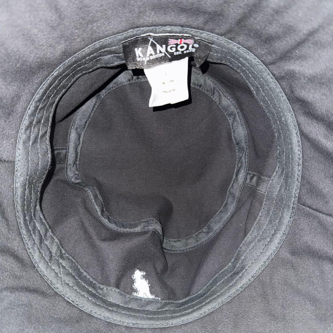 極美品 希少 限定 KANGOL x AK-69 バケットハット 刺繍 黒 L