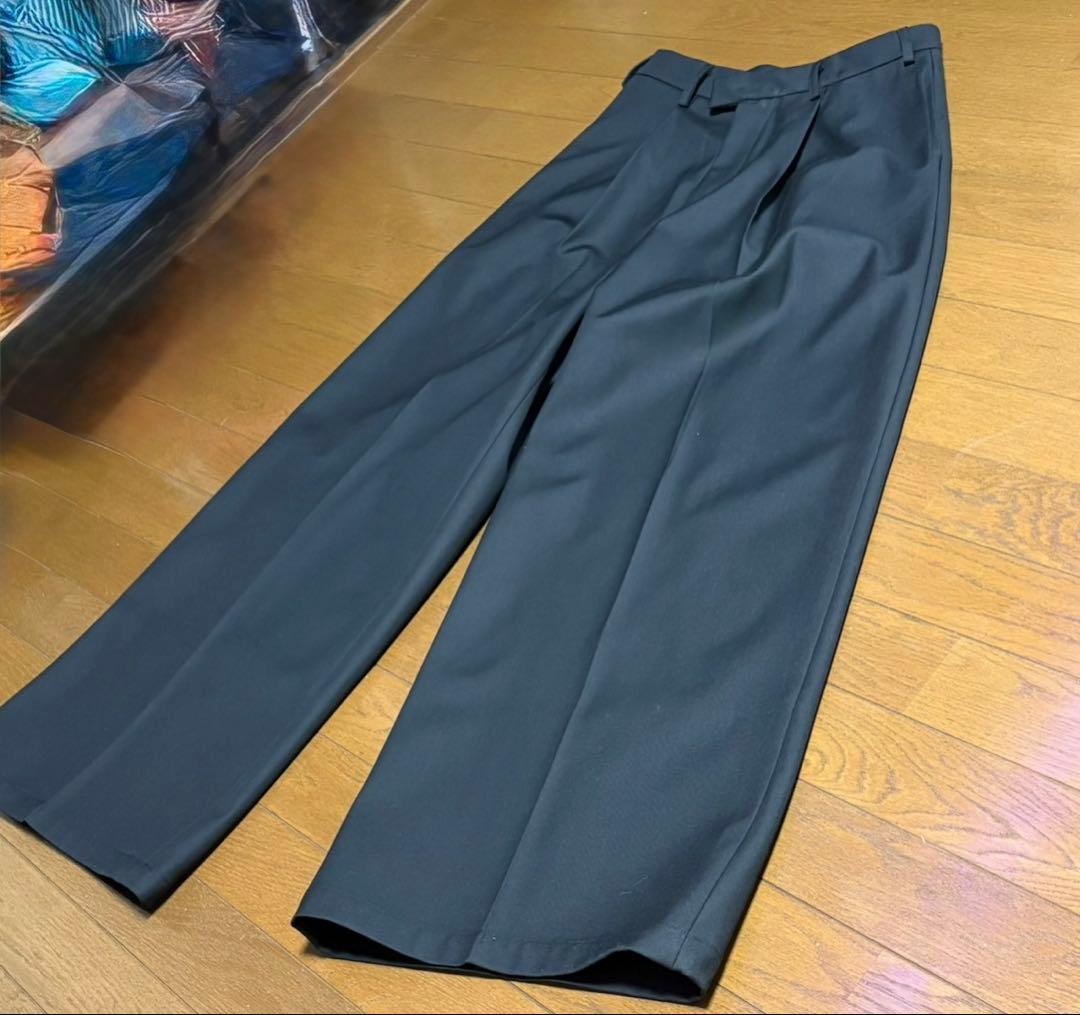 FRKM SCD 25SS ドレープワイドスラックス S