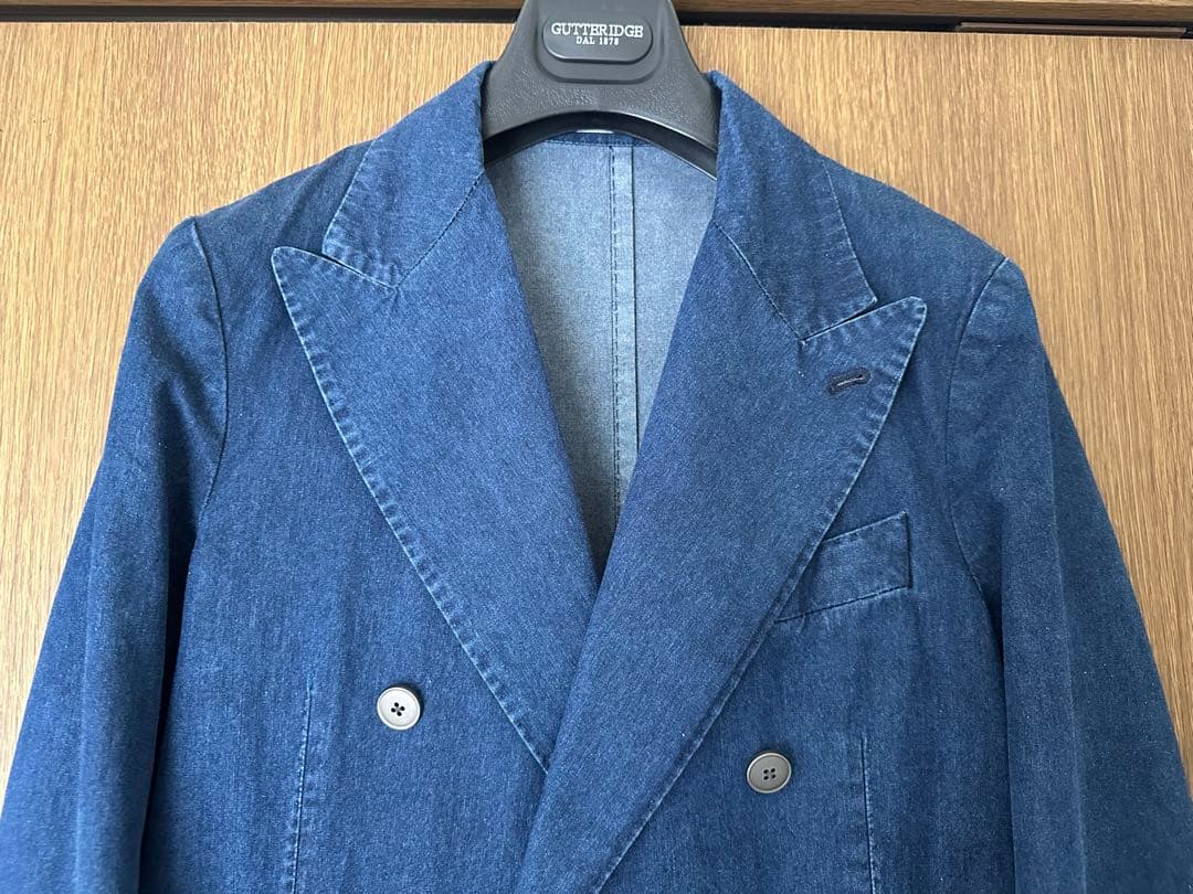 【激レア日本非売品】GUTTERIDGEデニムテーラードジャケット/ハンドメイド