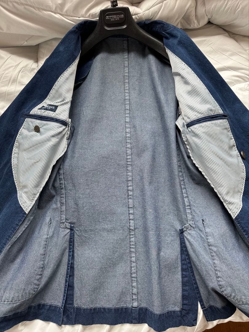 【激レア日本非売品】GUTTERIDGEデニムテーラードジャケット/ハンドメイド