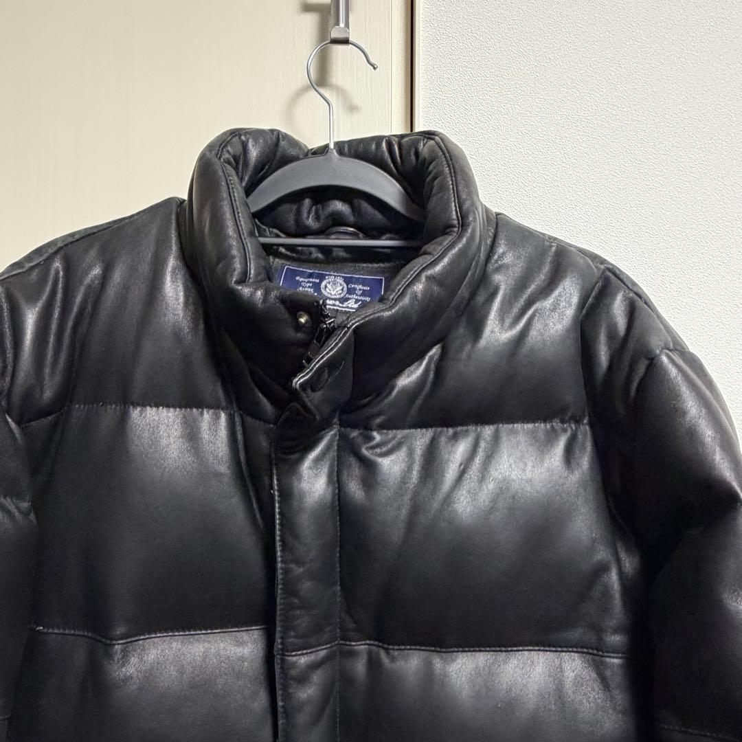 アヴィレックス の本革レザーダウンジャケット