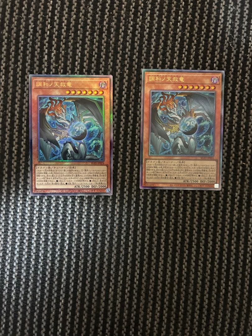 遊戯王 調和ノ天救竜 レリーフ 2枚