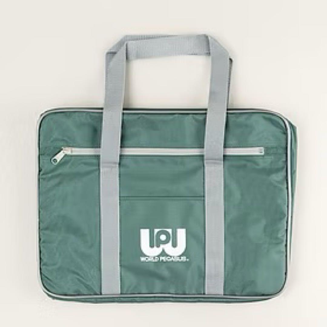 旧ワッペ　ワールドペガサス　ワッペ　緑　スクールバッグ