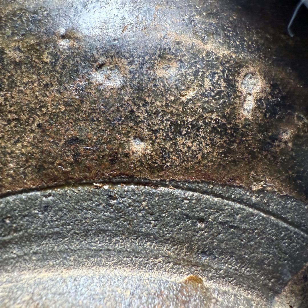 古唐津　黒唐津　小服茶碗　古美術　飴釉薬　蒐集家旧蔵　茶道具　金継ぎ　飴釉