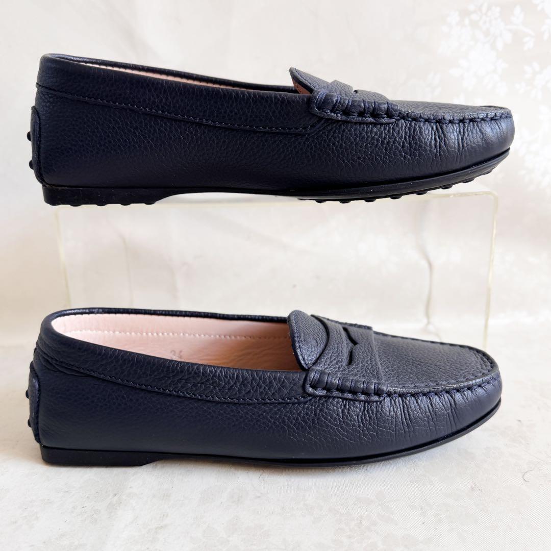 ✨極美品✨TOD’S トッズ ゴンミーニ ネイビー ローファー 21cm