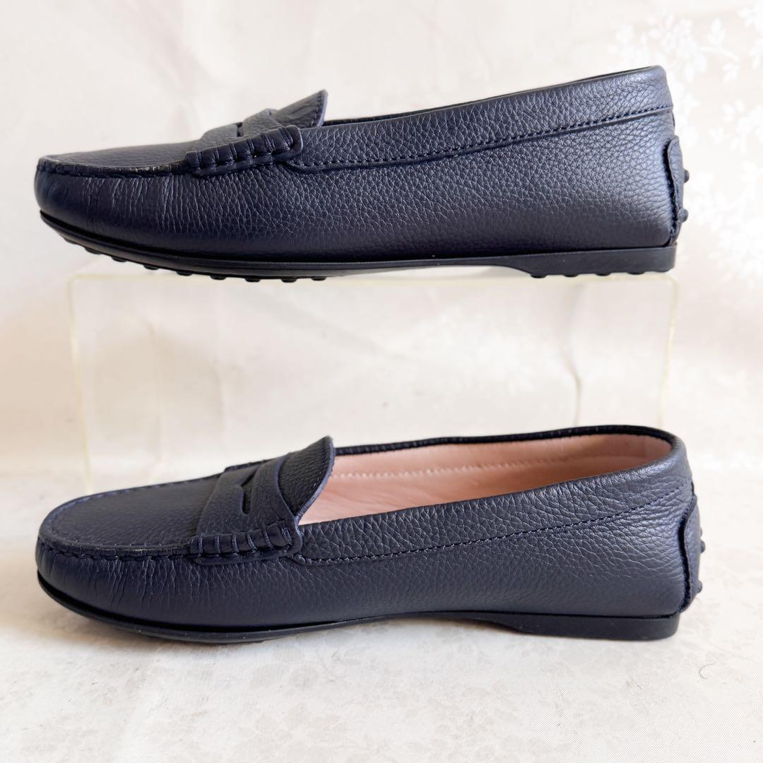 ✨極美品✨TOD’S トッズ ゴンミーニ ネイビー ローファー 21cm