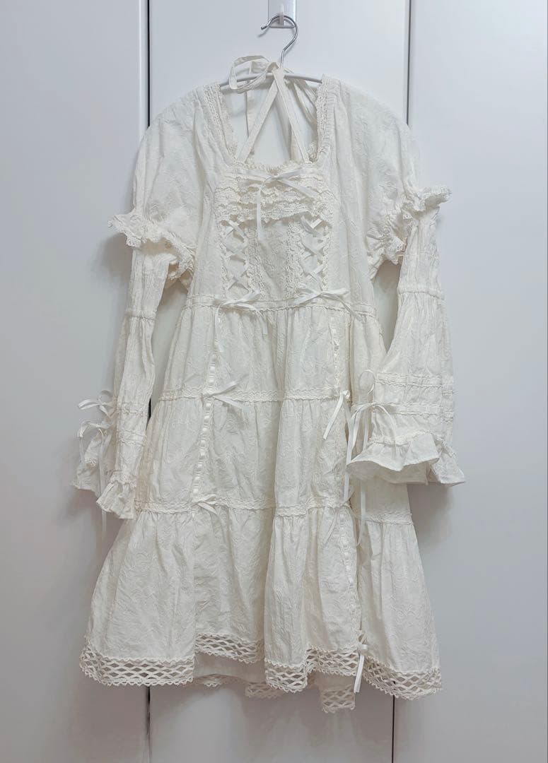 はわせドールワンピース　白　ロリィタ　ベイビーザスターズシャインブライト