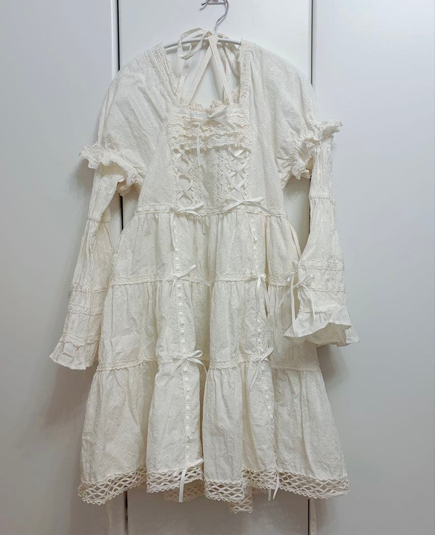 はわせドールワンピース　白　ロリィタ　ベイビーザスターズシャインブライト