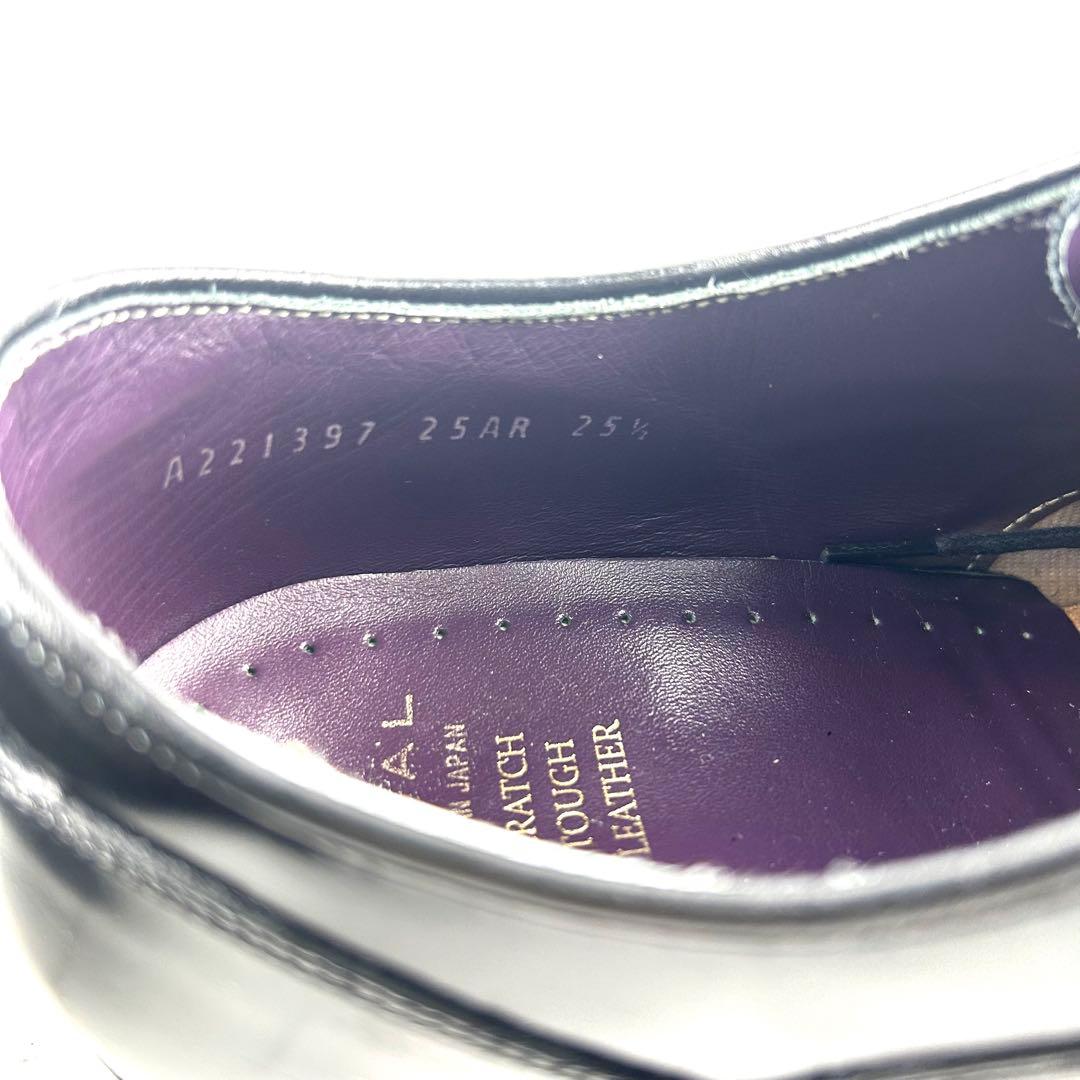 ✨高級ライン ✨リーガル ストレートチップ 25AR ブラック 内羽根　25.5