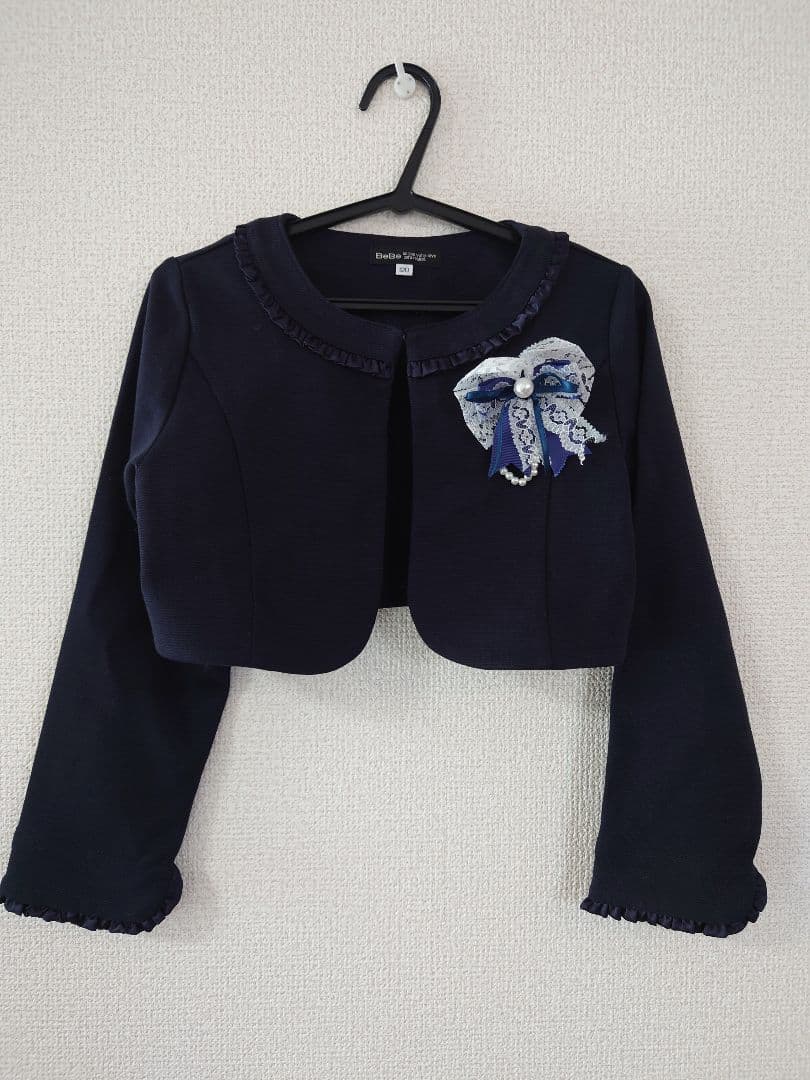 べべ　フォーマルワンピース　シャツ・ボレロ付　120cm 　卒園式　入学式