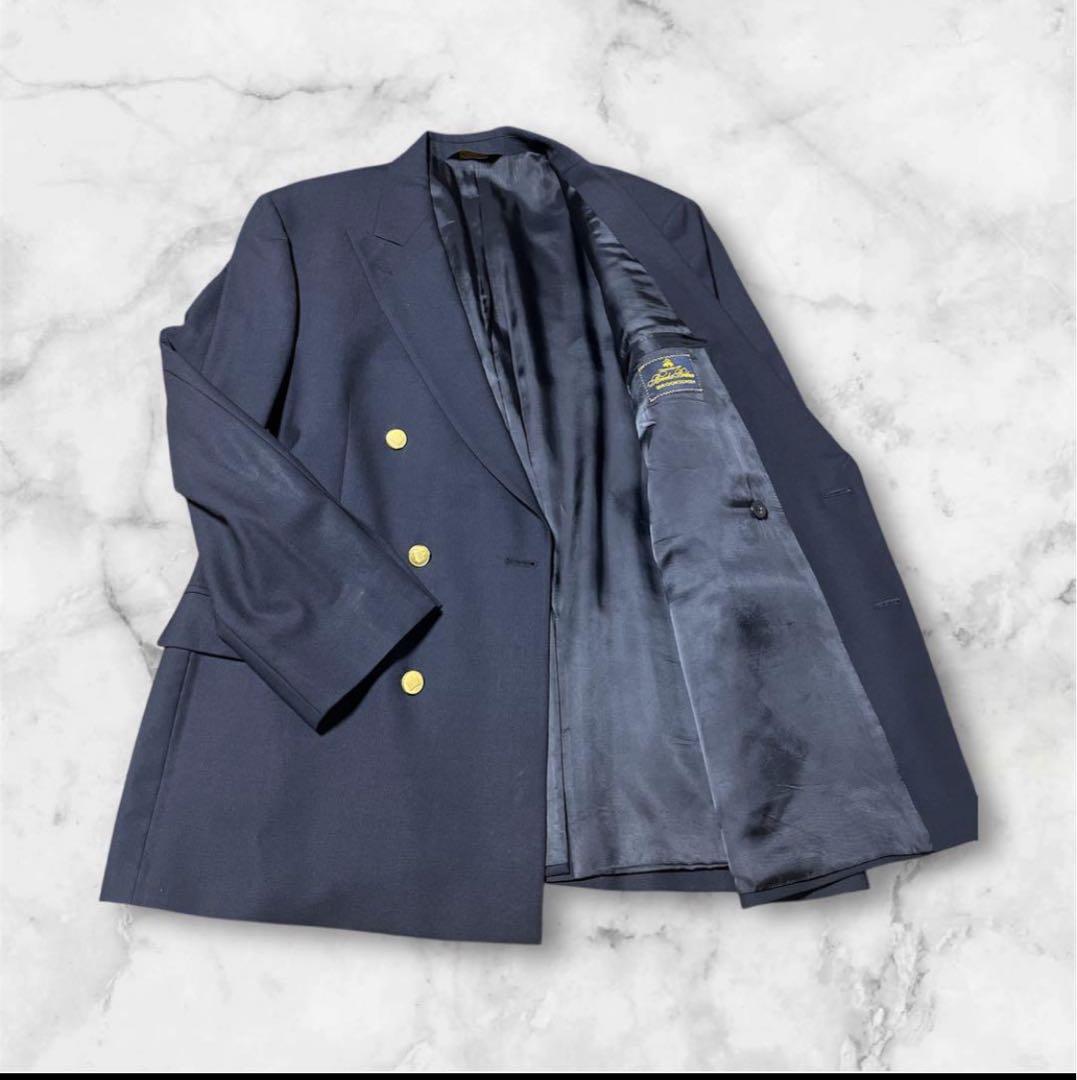 BROOKS BROTHERS ダブル紺ブレザー　XL