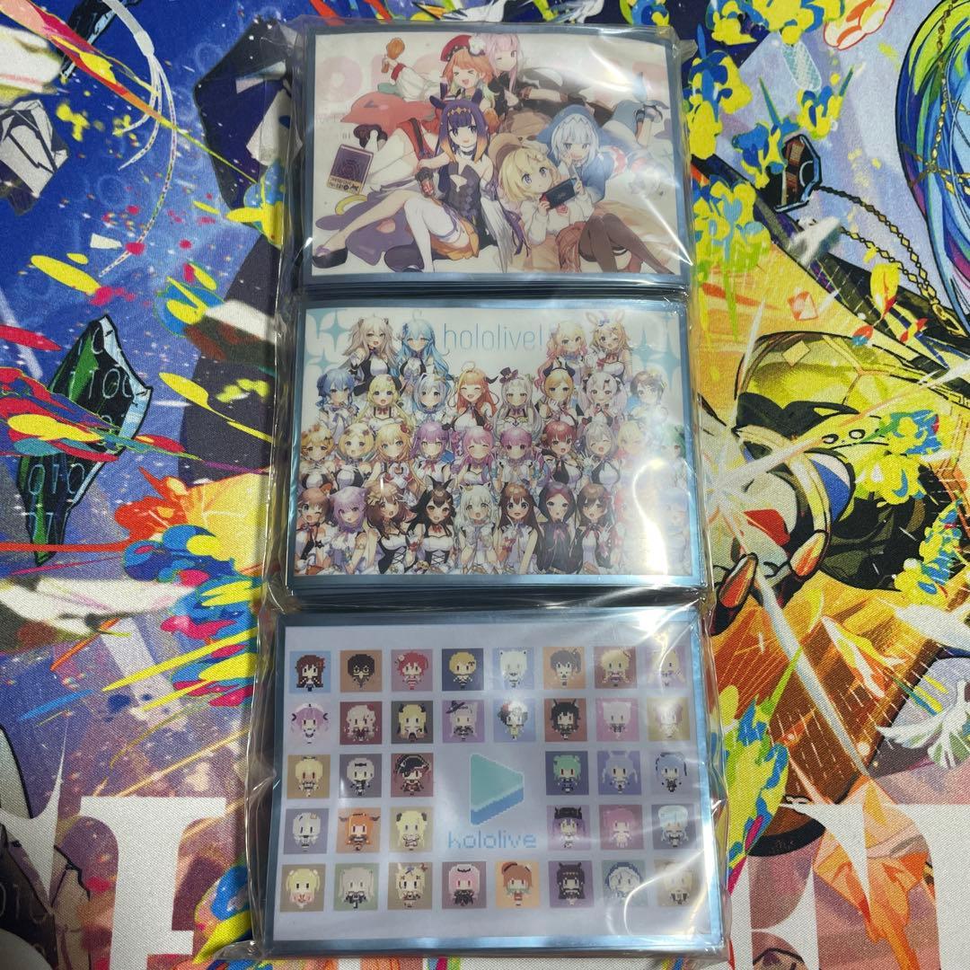 ホロライブ　hololive 同人スリーブ　カードスリーブ　ドット　白詰草