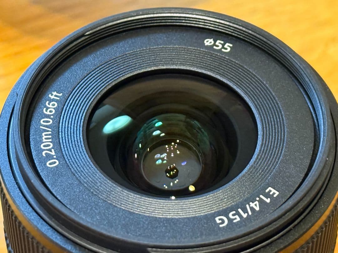 SONY E15mm F1.4 G SEL15F14G　α(Eマウント)用レンズ