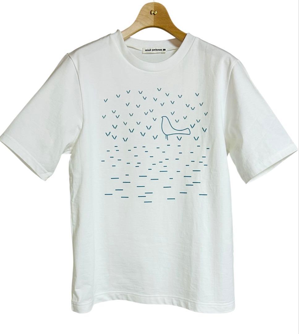 【新品未使用】ミナペルホネン　Tシャツ　ウミトタ