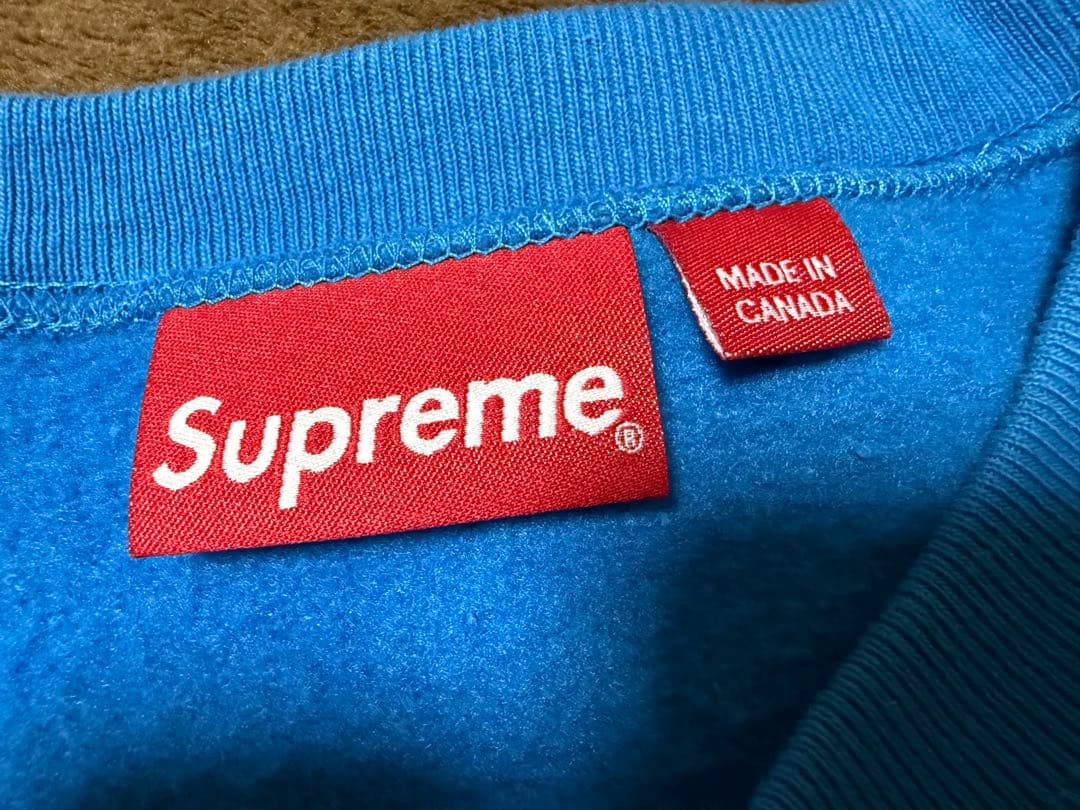 ホ*ク様 Supreme Box Logo Crewneck Blue L 22