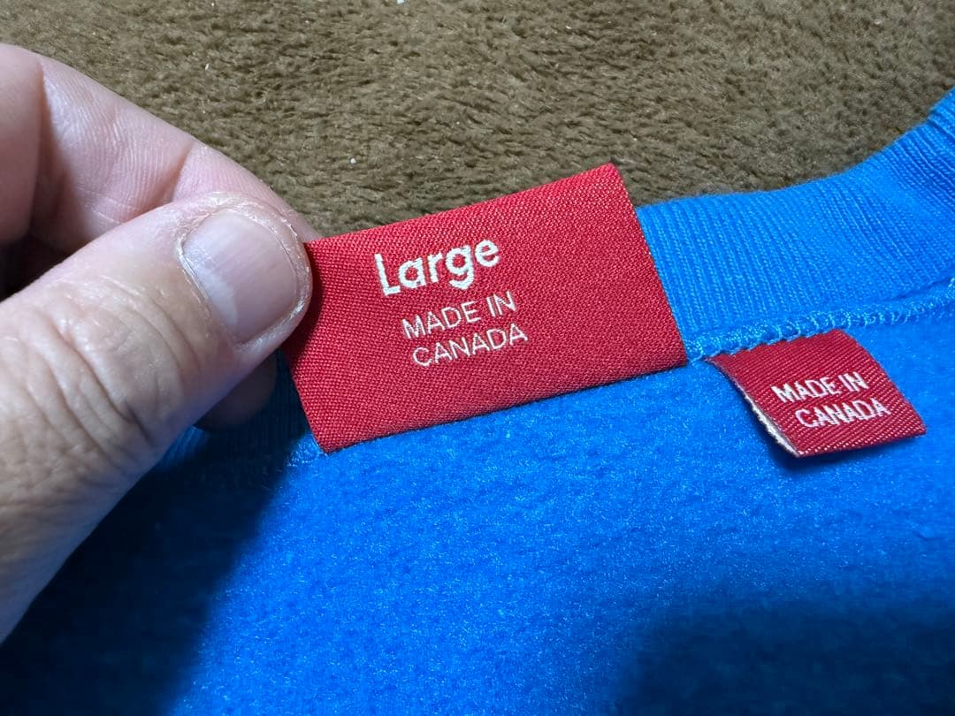 ホ*ク様 Supreme Box Logo Crewneck Blue L 22