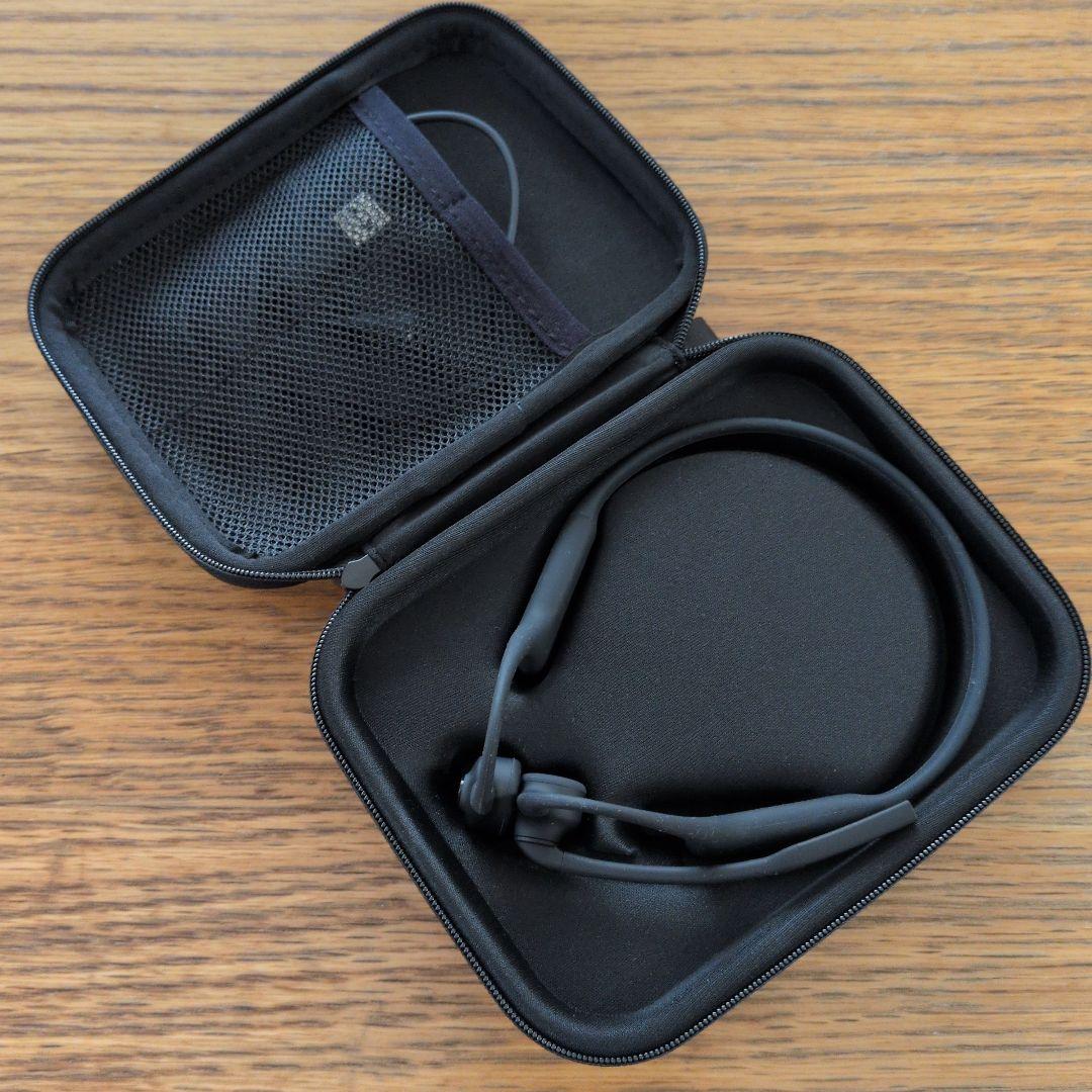 SHOKZ OPENCOMM 骨伝導イヤホン ブラック