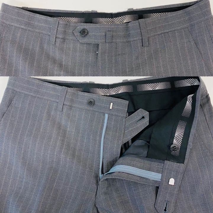 ゼニア　グレー　スーツ　トロフェオ600 セットアップ　i9578