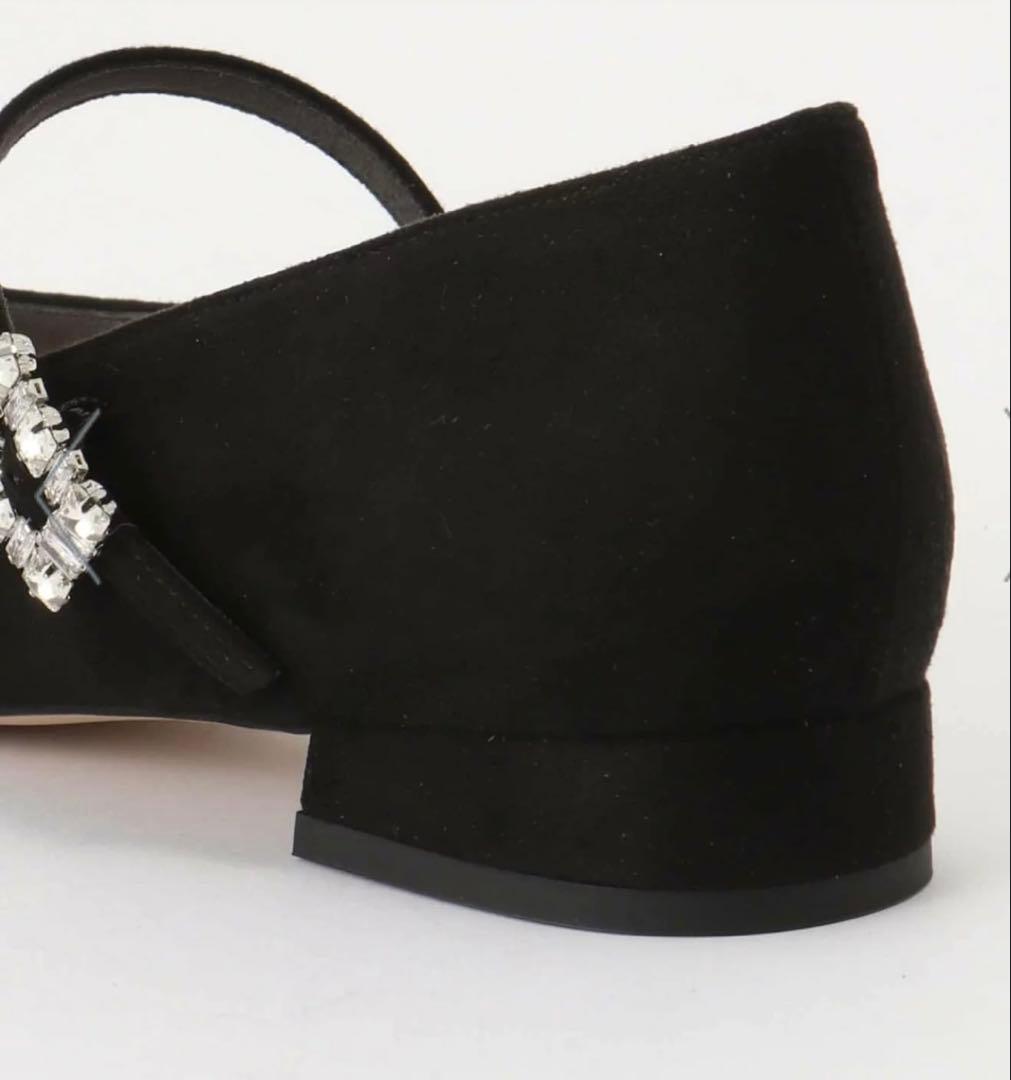 LE TALON スクエアビジューベルトメリージェーン