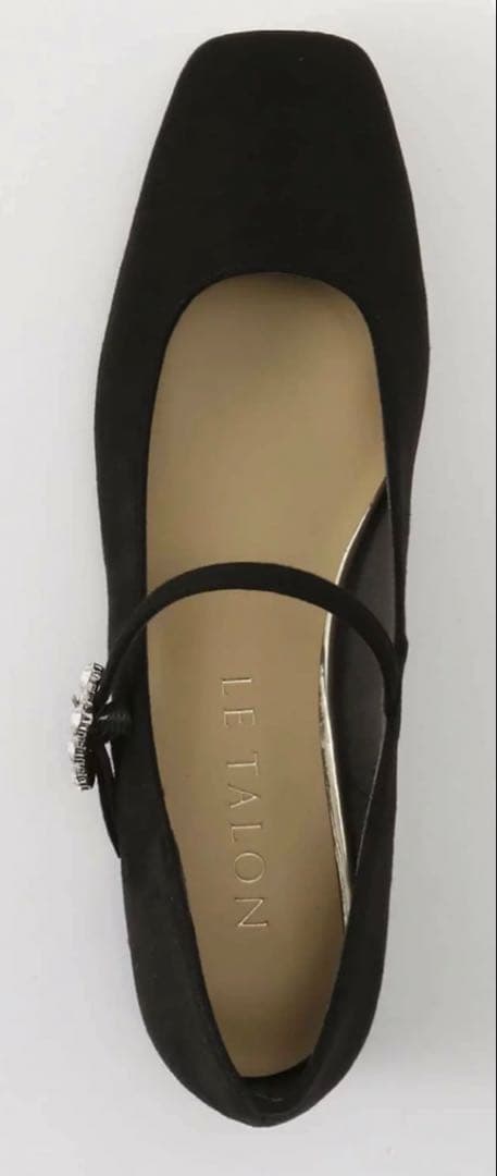 LE TALON スクエアビジューベルトメリージェーン