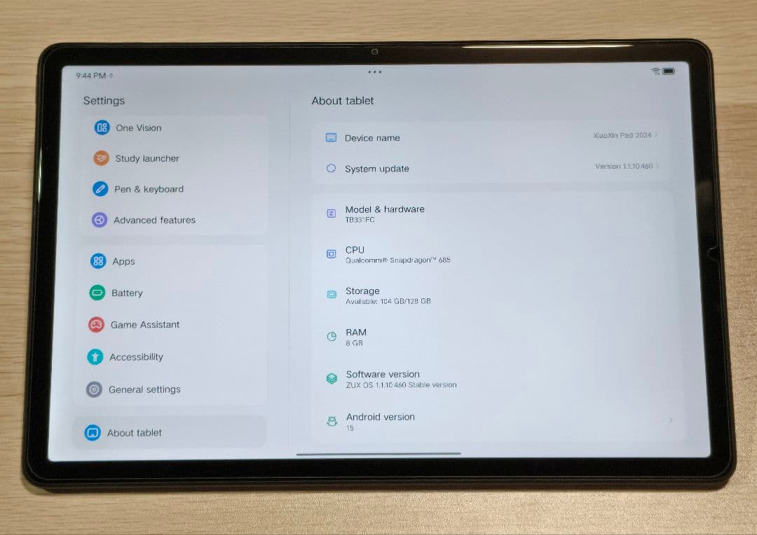 Lenovo Xiaoxin Pad 11インチ 128GB 4GB RAM