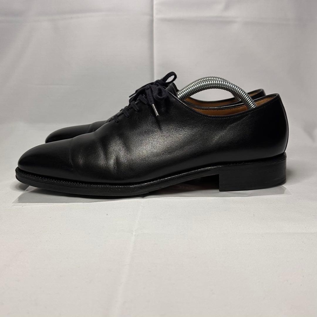 ヤンコ☆革靴☆ブラック☆ホールカット☆本革☆7.5☆スペイン製☆206