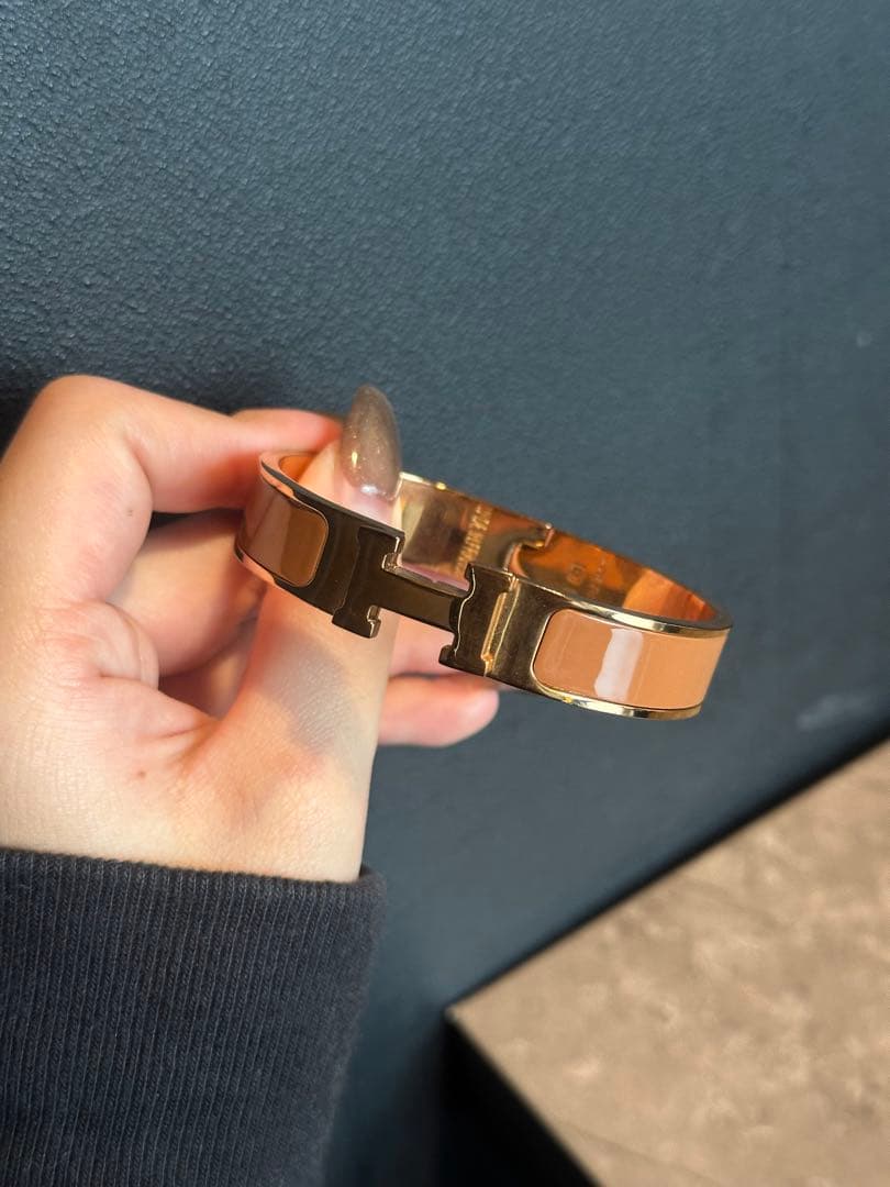 エルメスゴールド H型バングル