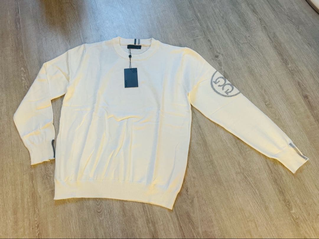 新品　G/FORE　ジーフォア　ゴルフ　セーター　ホワイト　Ｌ　レディース