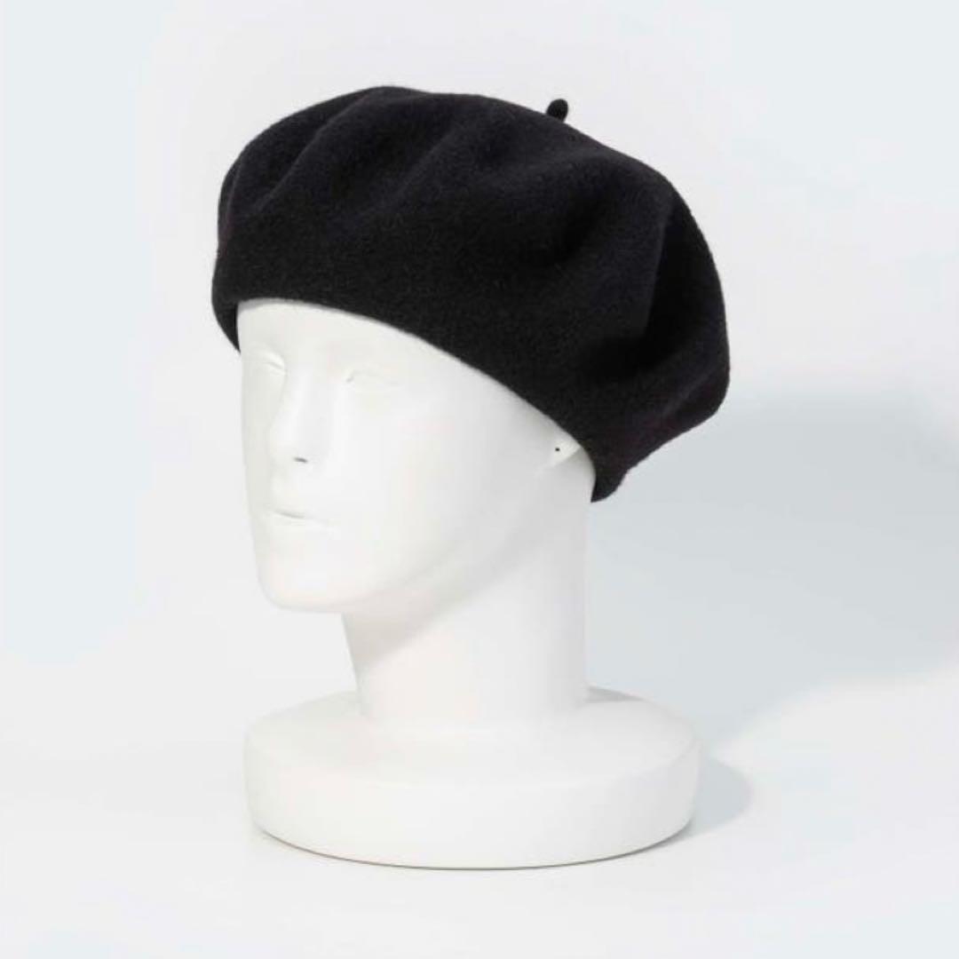 MAISON MARGIELA ブラック ベレー帽 マルジェラ