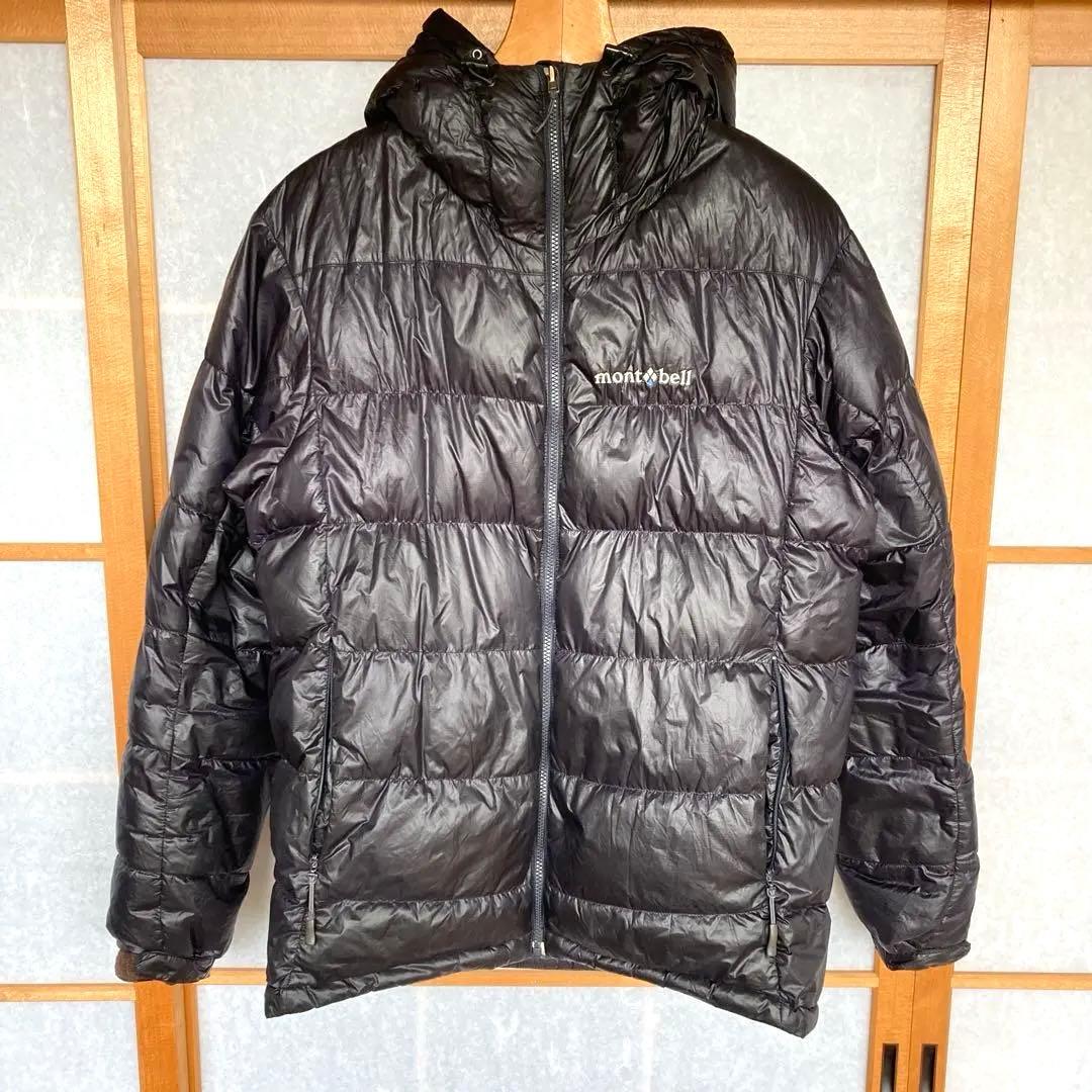 mont-bell モンベル アルパイン ダウン パーカ S ブラック 補修あり