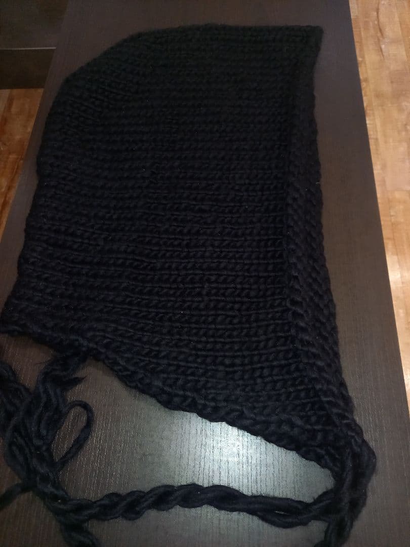 LGB 黒 100%ウール 帽子