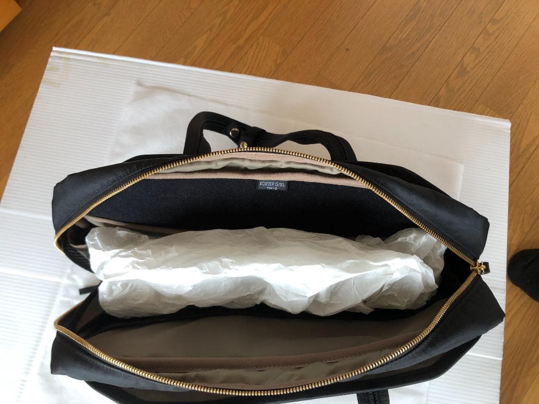 ポーター ガール シア トート バッグ ハンド　ブリーフ L タンカー　タンカー