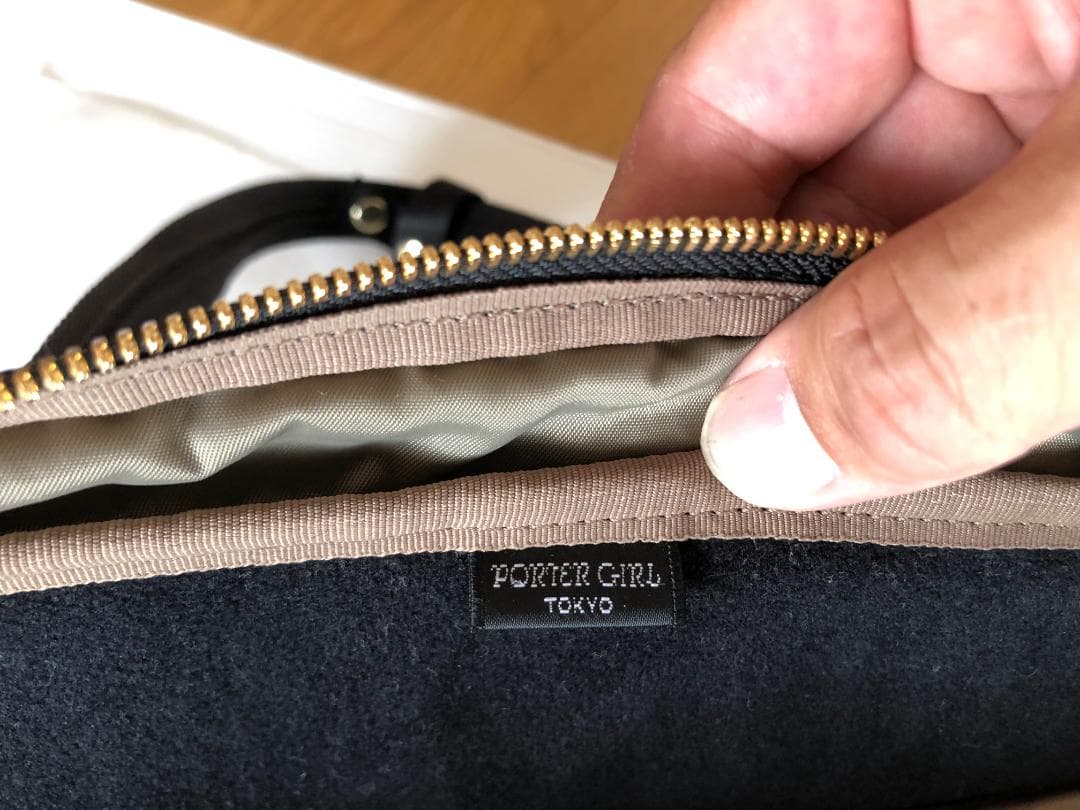 ポーター ガール シア トート バッグ ハンド　ブリーフ L タンカー　タンカー