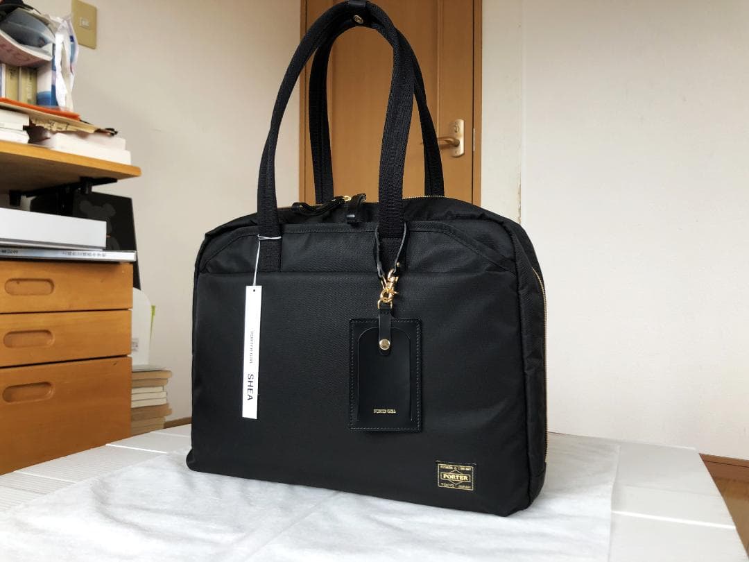 ポーター ガール シア トート バッグ ハンド　ブリーフ L タンカー　タンカー