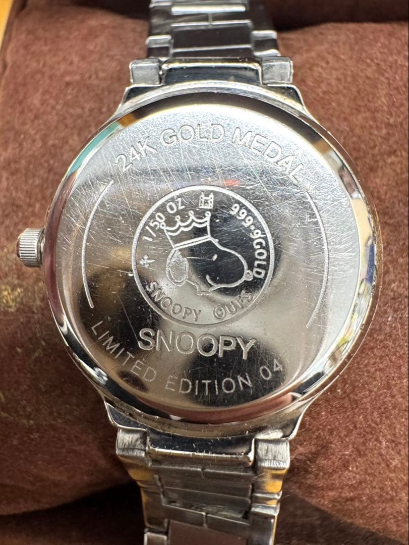 スヌーピー 腕時計 24K GOLD 1/50oz 不動