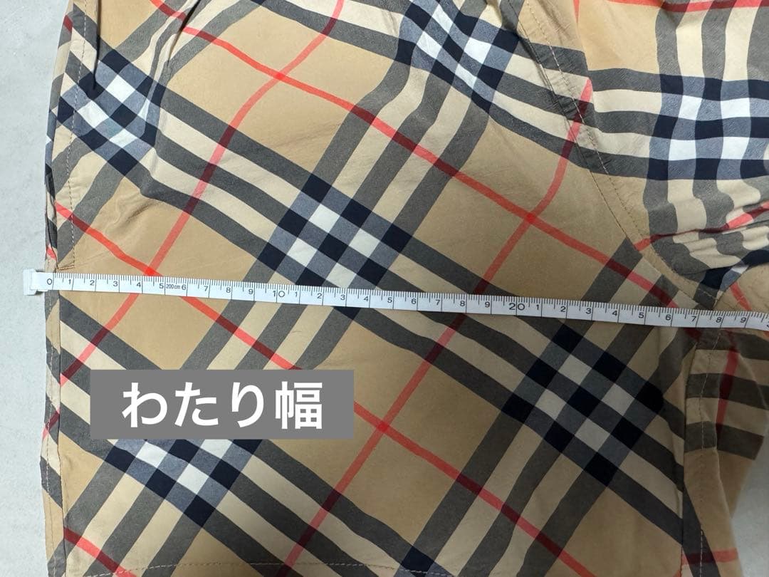 BURBERRY チェック スイムショーツ XS サンド