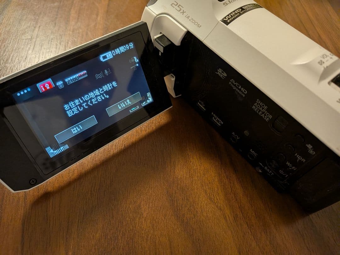 ジャンク？撮影時真暗。Panasonic 4K ビデオカメラ ズーム