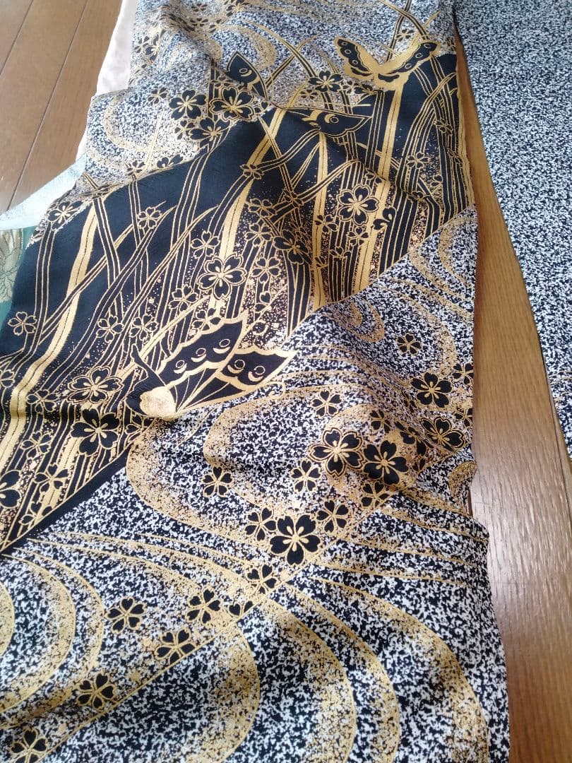 専用）振袖セット ゴールド シルバー ブラック 蝶