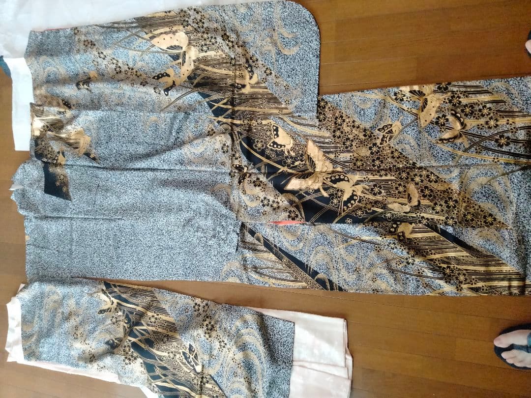 専用）振袖セット ゴールド シルバー ブラック 蝶
