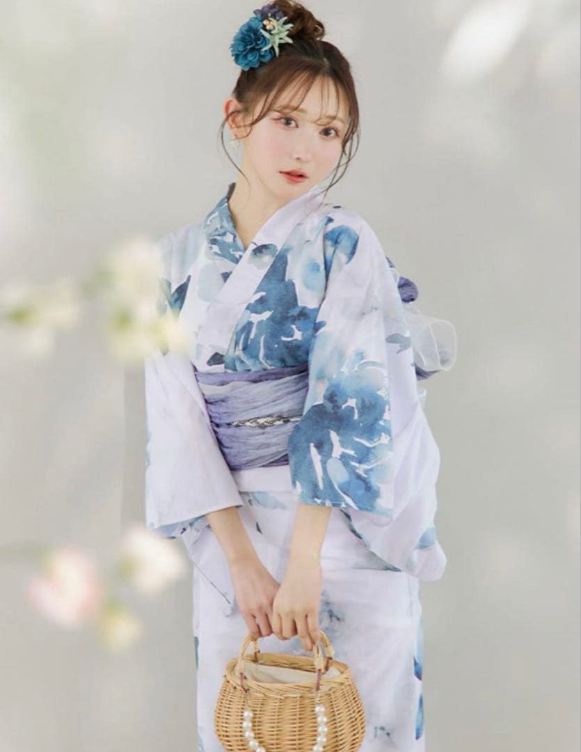 JEWELS sugar nine グラデーションブルーグリーン浴衣