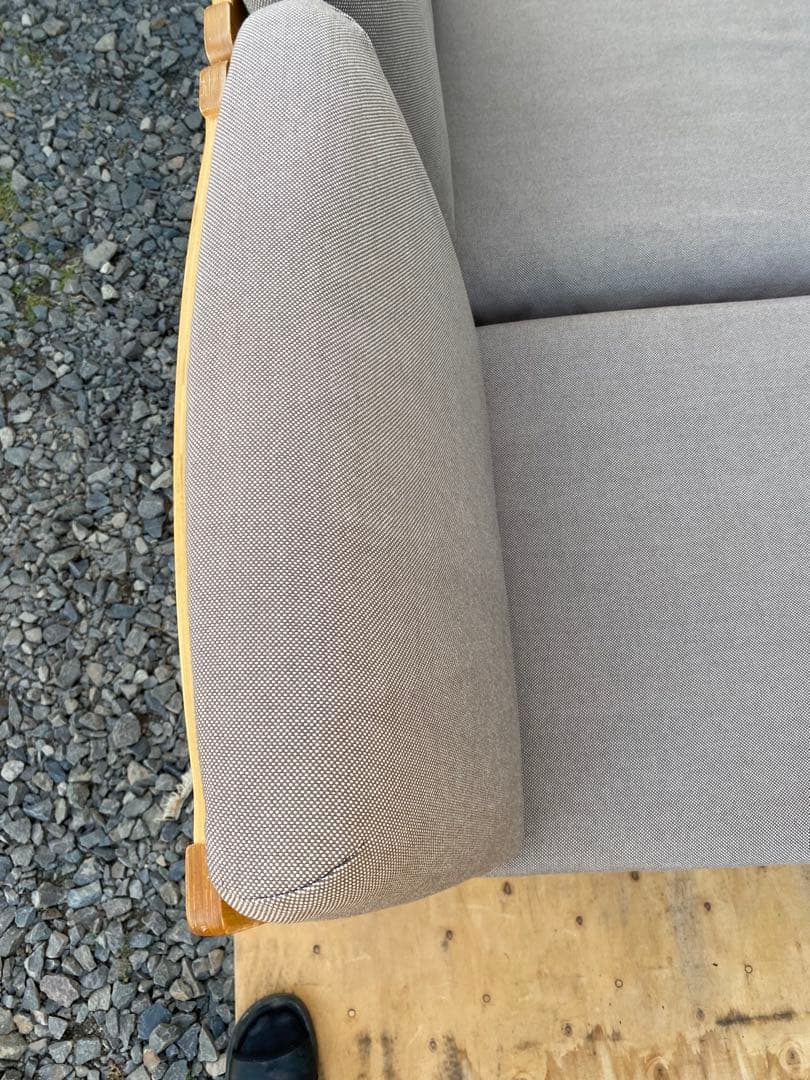 無印良品　リビングでもダイニングでもつかえるソファチェア・オーク材　1脚