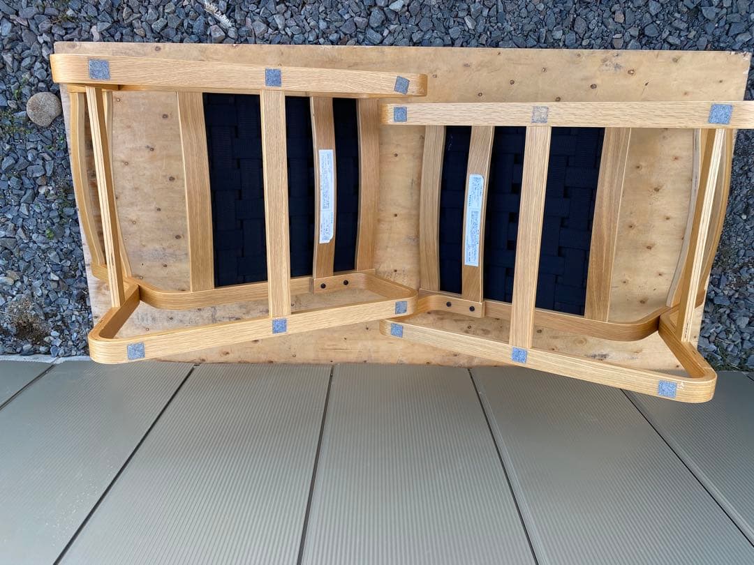 無印良品　リビングでもダイニングでもつかえるソファチェア・オーク材　1脚